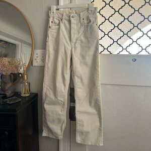 Levi’s white corduroy ribbed Straight-Leg Jeans